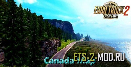 Mod Карта Канада для Euro Truck Simulator 2 v1.33