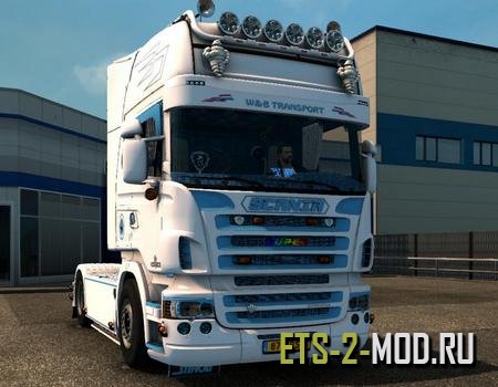 Mod Грузовик Scania W B Euro Truck Simulator 2