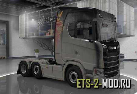 Mod Грязный скин для Scania S