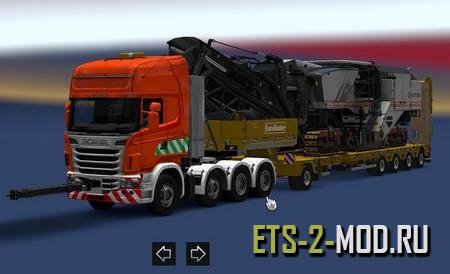 Mod Прицеп Heavy Haulage Convoy Mod for SCS 8x4