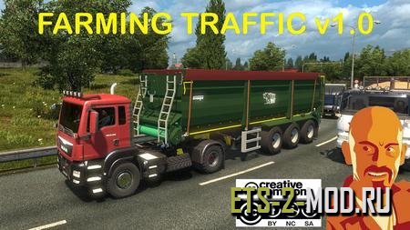 Mod Прицепы Farming в трафик для Euro Truck Simulator 2