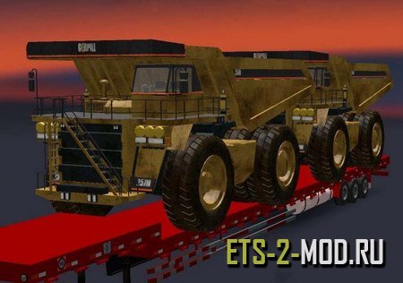 Mod Прицеп с Бульдозером для Euro Truck Simulator 2