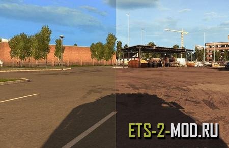 Mod SweetFX v2.0 + Reshade для Euro Truck Simulator 2 v1.32