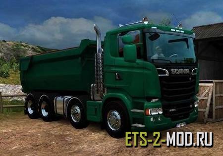 Mod Scania RJL 8x4 Tipper для Euro Truck Simulator 2