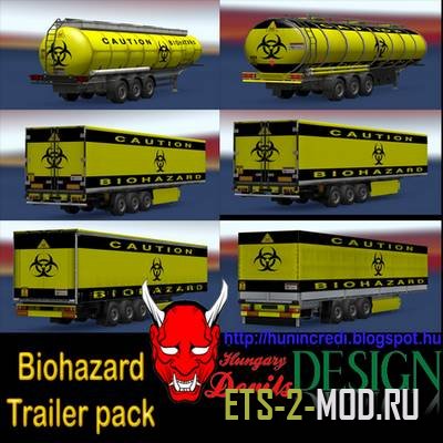 Mod Прицепы "Biohazard" для Euro Truck Simulator 2