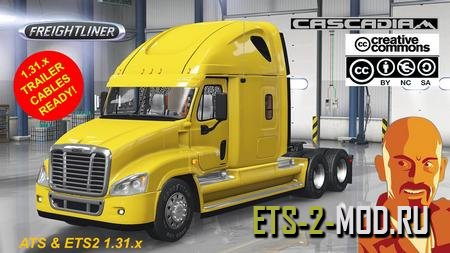 Mod Freightliner Cascadia v1.31 для Euro Truck Simulator 2