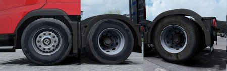 Mod Грязные старые колеса для Euro Truck Simulator 2