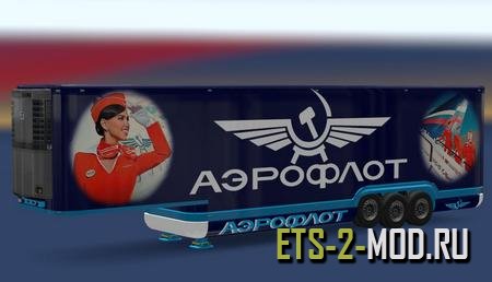 Mod Прицепы AeroDinamic World Airways для Euro Truck Simulator 2