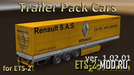 Mod Trailer Pack Cars для Euro Truck Simulator 2