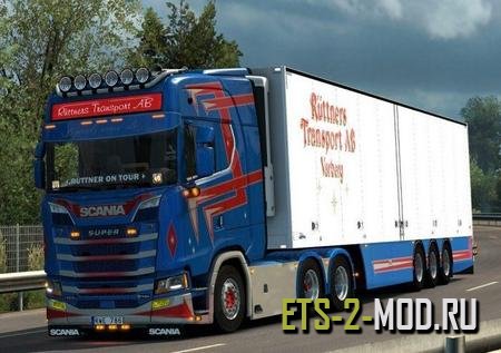 Mod New Gen Scania V8 Open Pipe Sound для Euro Truck Simulator 2