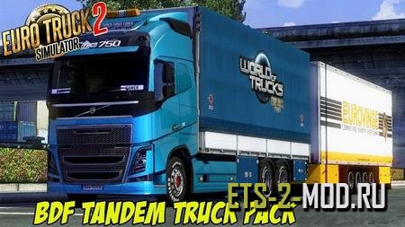 BDF Tandem Truck Pack для Euro Truck Simulator 2 v1.32