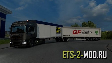 Mod Прицепы Kraker Walkingfloor Pack для Euro Truck Simulator 2 v1.32