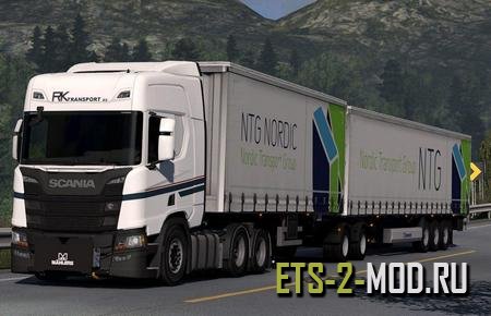 Mod Прицепы Profiliner B-Double ETS 2