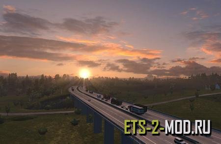 Mod Realistic Graphics для Euro Truck Simulator 2 v1.33