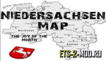 Mod NiedersachsenMap для Euro Truck Simulator 2 v1.33