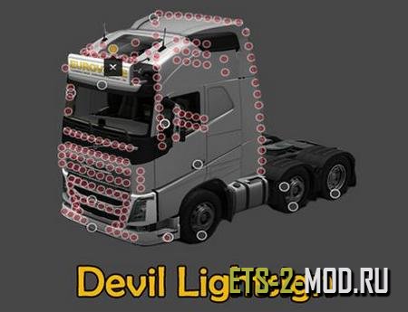 Mod Devil Roofgrill and Lightsign для Euro Truck Simulator 2