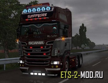 Mod Wheel Particle Rain для Euro Truck Simulator 2