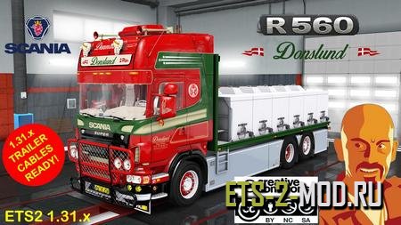 Mod Грузовик Scania R560 Donslund для ETS 2