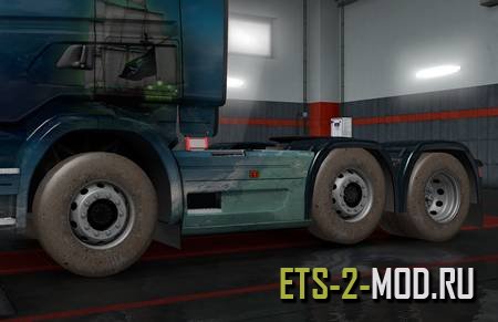 Mod Грязные колеса для Euro Truck Simulator 2