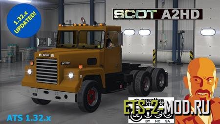 Mod Грузовик Scot A2HD для Euro Truck Simulator 2 v1.32