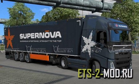 Mod Скин Supernova Trans для Euro Truck Simulator 2