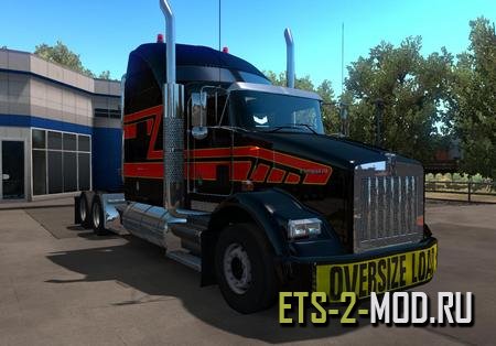 Mod Kenworth T800 для Euro Truck Simulator 2 v1.33