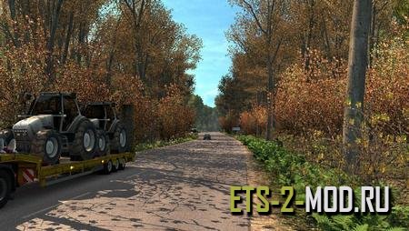 Мод Ранняя - Поздняя осень для Euro Truck Simulator 2 v1.33