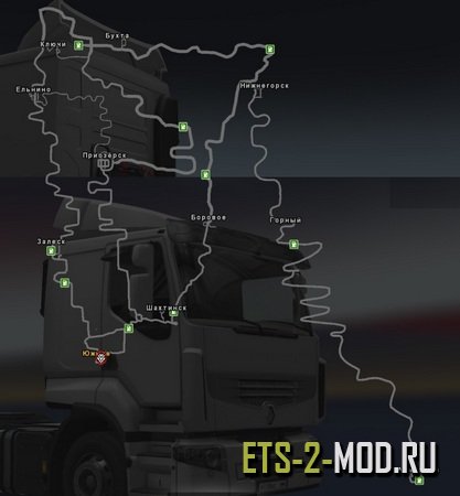 Mod Карта D2 Map для Euro Truck Simulator 2