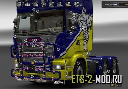 Mod Тюнинг Scania R для Euro Truck Simulator 2 v1.32