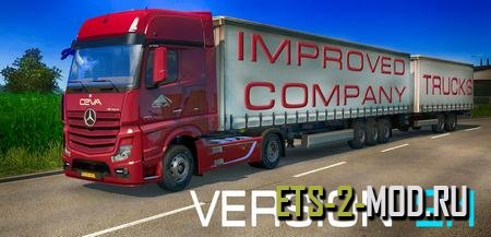 Улучшенные грузовики компаний для Euro Truck Simulator 2 v1.32