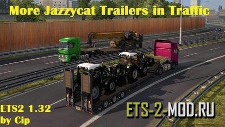 Mod More Jazzycat Trailers and Cargo in Traffic для ETS 2