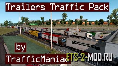 Mod Trailers Traffic Pack v1.6 для Euro Truck Simulator 2