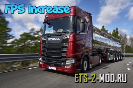 Mod Увеличение FPS для Euro Truck Simulator 2