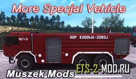 Mod Трафик Special Vehicles для Euro Truck Simulator 2 v1.32