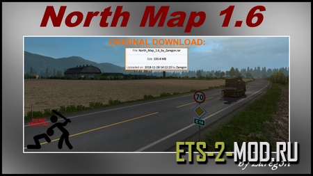 Mod Карта North Map для Euro Truck Simulator 2 v1.33