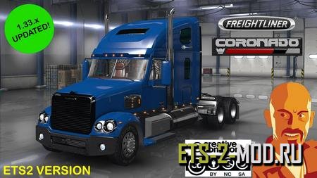 Mod Freightliner Coronado для Euro Truck Simulator 2