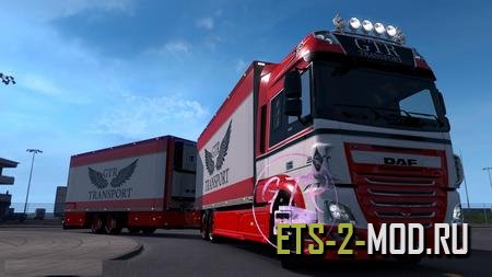 Mod Daf XF Euro 6 Tandem для Euro Truck Simulator 2