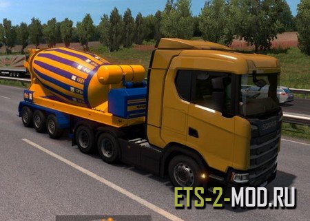 Mod Бетономешалка в трафик для Euro Truck Simulator 2