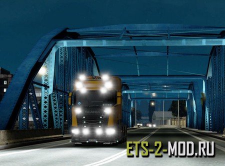 Mod Реалистичные огни AI для Euro Truck Simulator 2