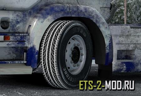 Mod Заснеженные шины для Euro Truck Simulator 2