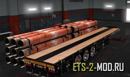 Mod Прицеп Mit Eisenrohren для Euro Truck Simulator 2