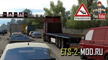 Mod Traffic Jam / Stau Mod для Euro Truck Simulator 2