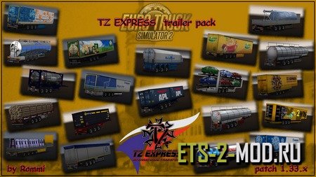 Mod TZ Trailers pack для Euro Truck Simulator 2 v1.33