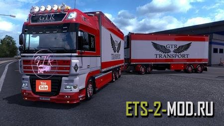 Mod Daf XF 105 Tandem для Euro Truck Simulator 2 v1.33