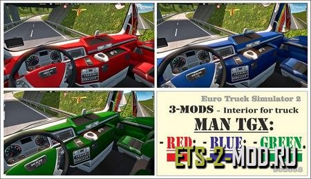 Mod Интерьер для MAN TGX Euro Truck Simulator 2