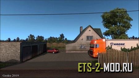 Mod Дом вблизи Валмиера для Euro Truck Simulator 2