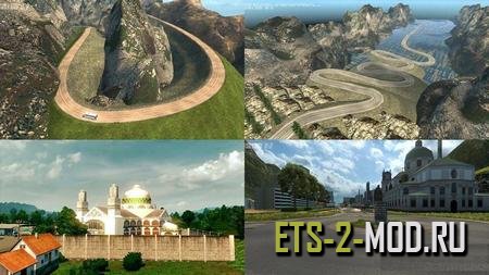 Mod Карта Creative Zone Trucking Map для ETS 2 v1.33