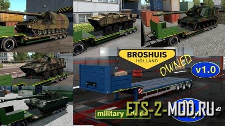 Mod Military Addon for Ownable Trailer Broshuis для ETS 2