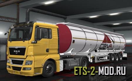 Mod Цистерна CEVA для Euro Truck Simulator 2 v1.33