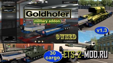 Mod Military addon Goldhofer v1.3 для Euro Truck Simulator 2